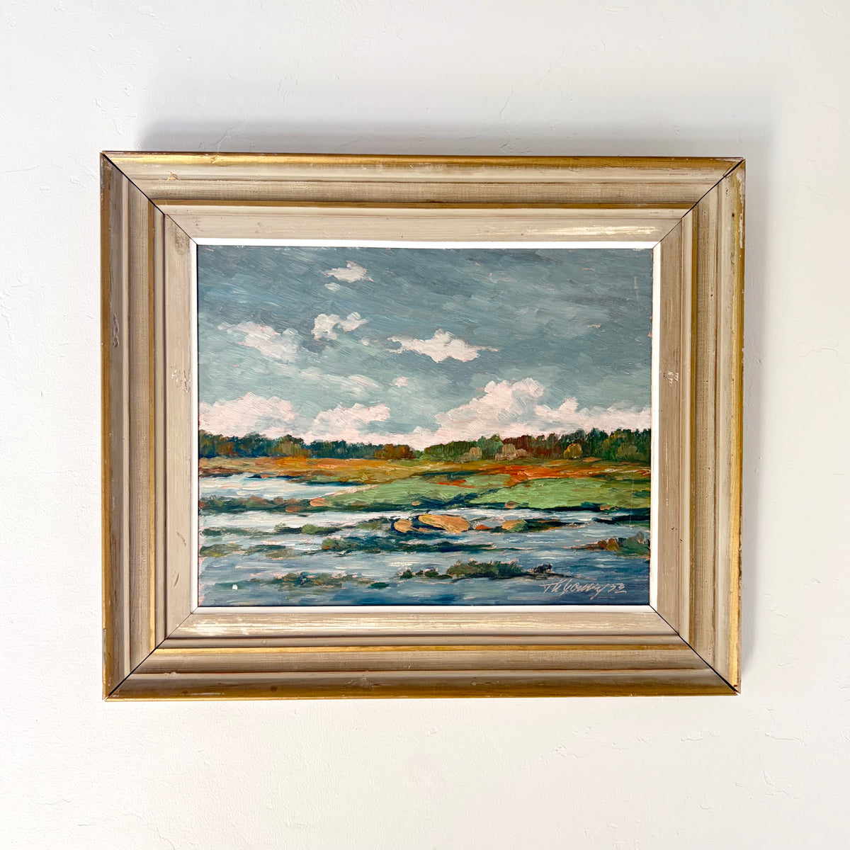 Pastel pond 21.5” x 18”