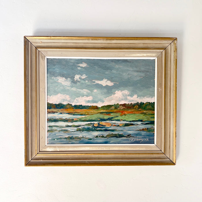 Pastel pond 21.5” x 18”