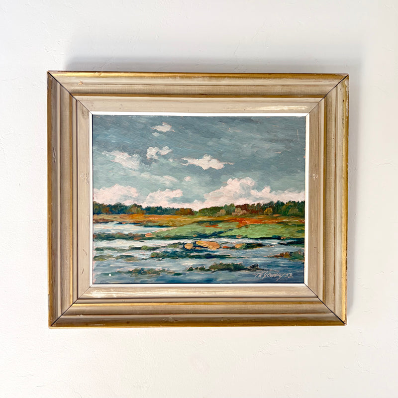 Pastel pond 21.5” x 18”