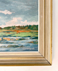 Pastel pond 21.5” x 18”