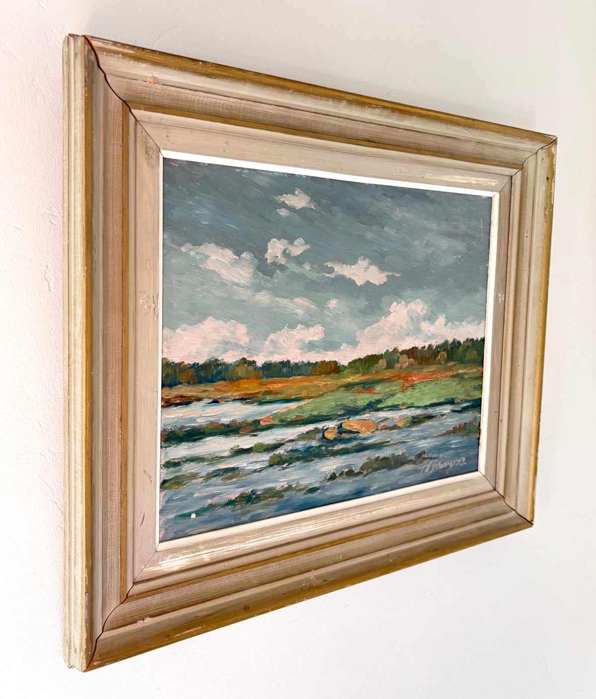 Pastel pond 21.5” x 18”