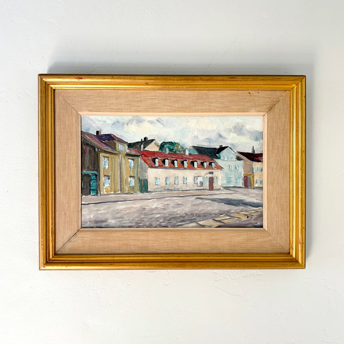 Swedish buildings 21" x 15.5"