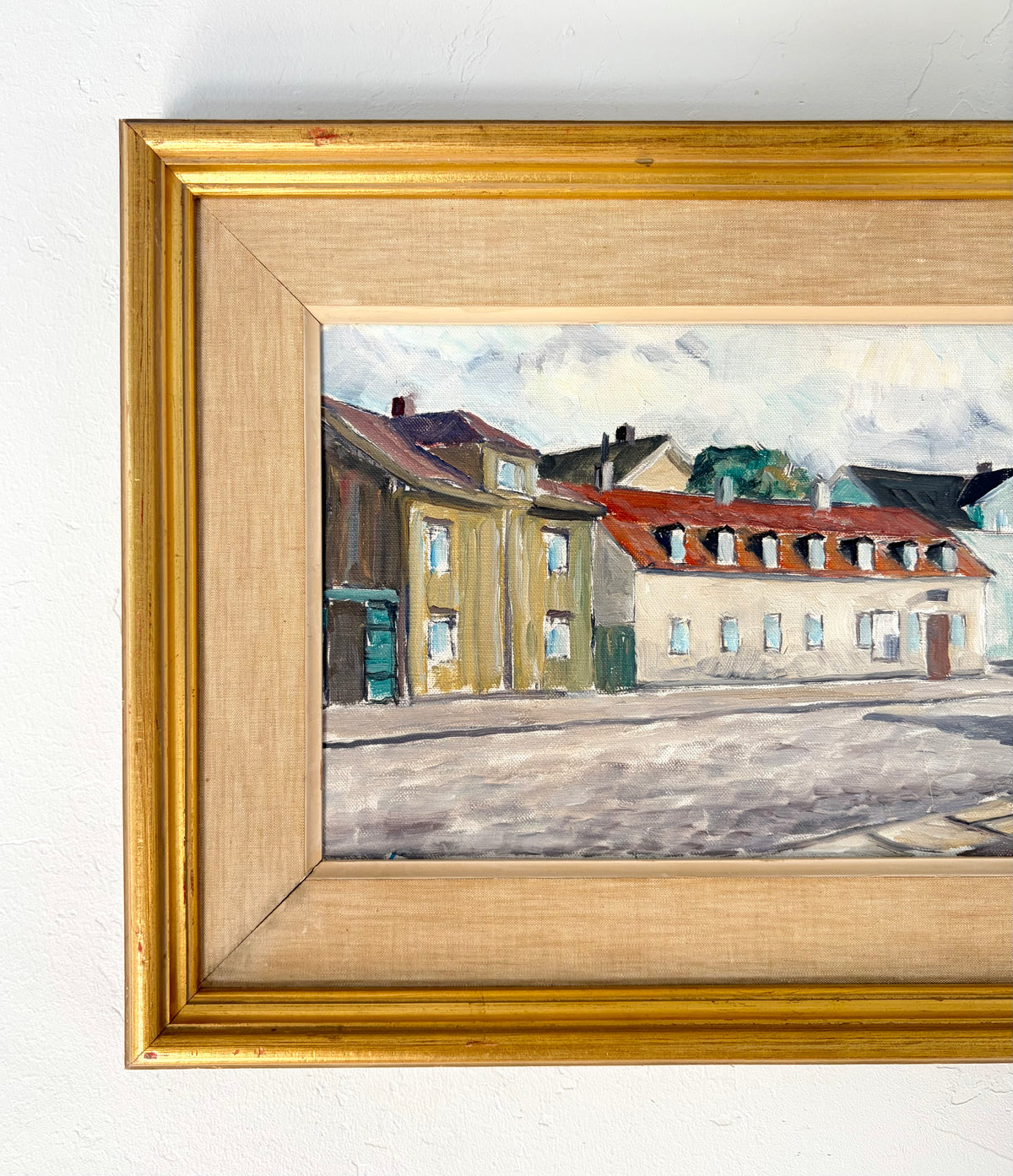 Swedish buildings 21" x 15.5"