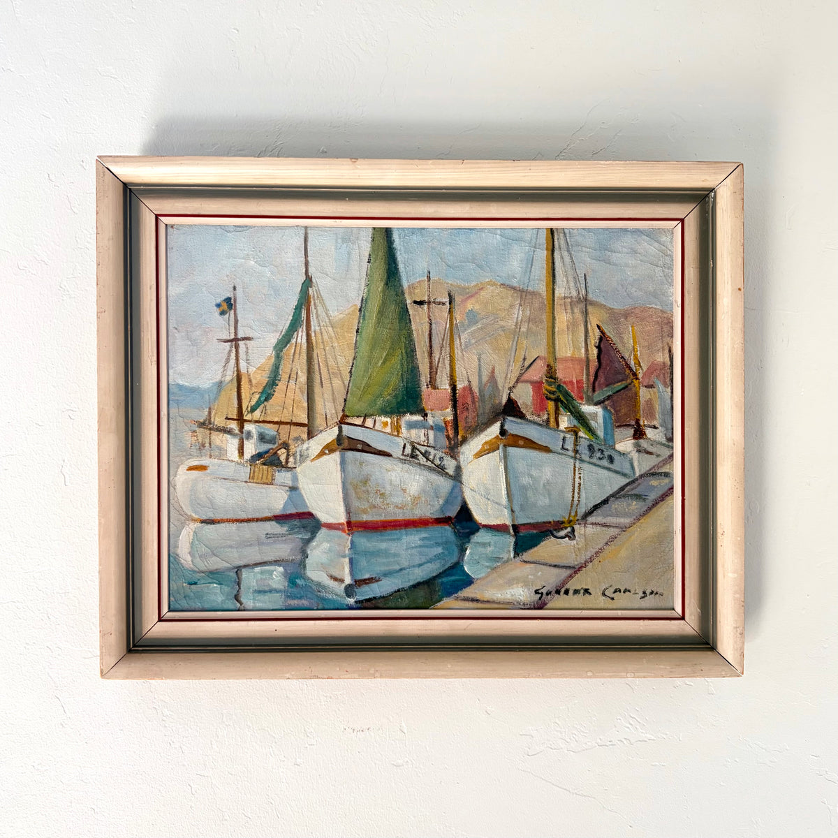 Summer sailboats 18.5” x 15”