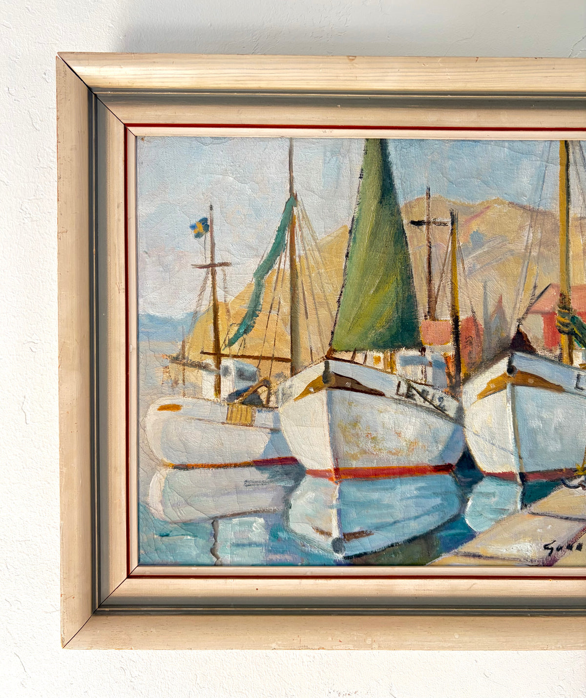 Summer sailboats 18.5” x 15”