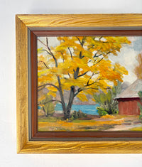 Golden fall tree 17” x 14”