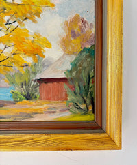 Golden fall tree 17” x 14”