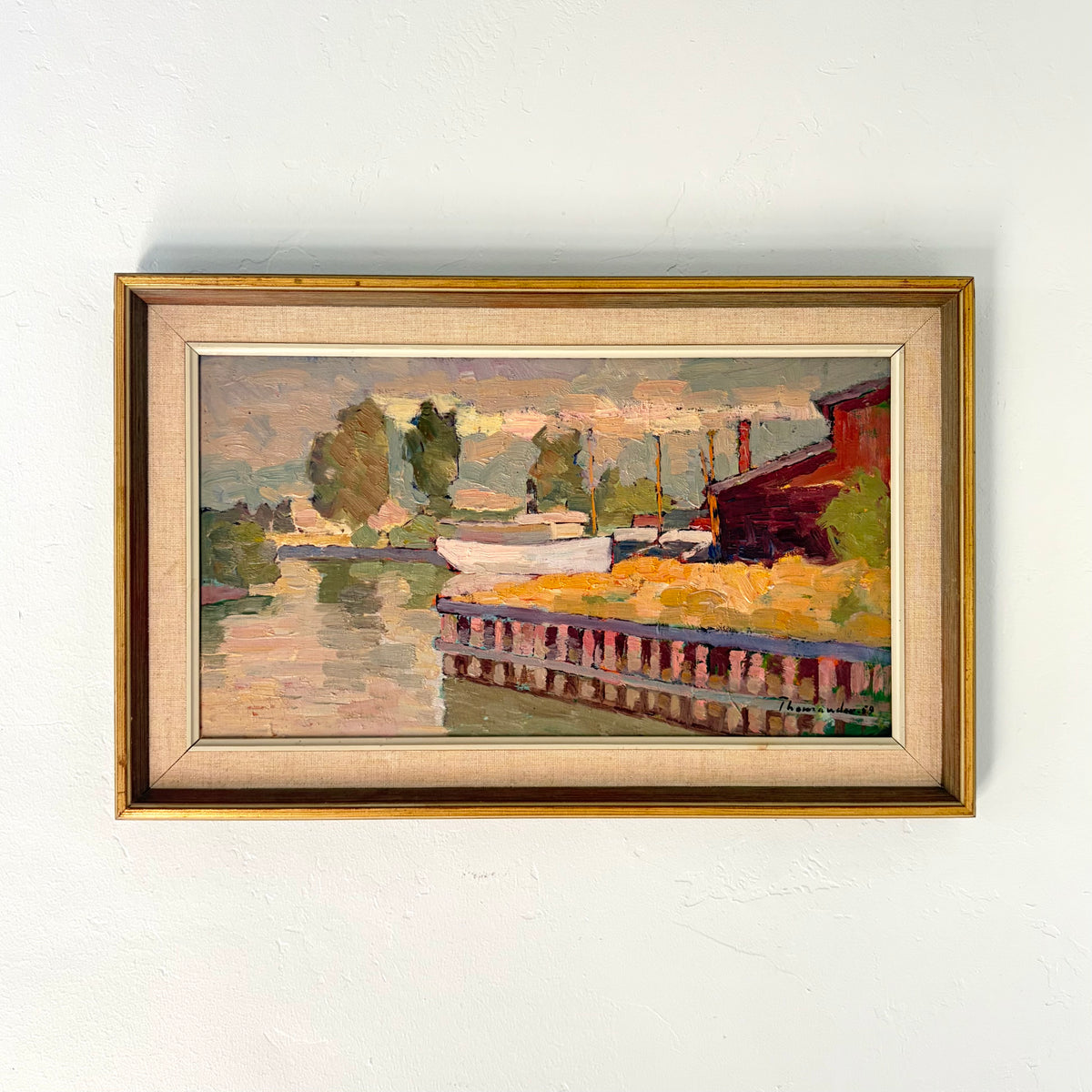 The boat at the cottage 21" x 13.5"