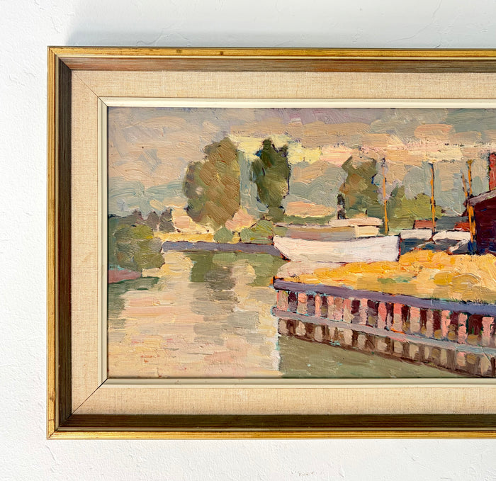 The boat at the cottage 21" x 13.5"