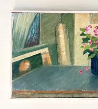 Potted pink flowers 25” x 15.5”