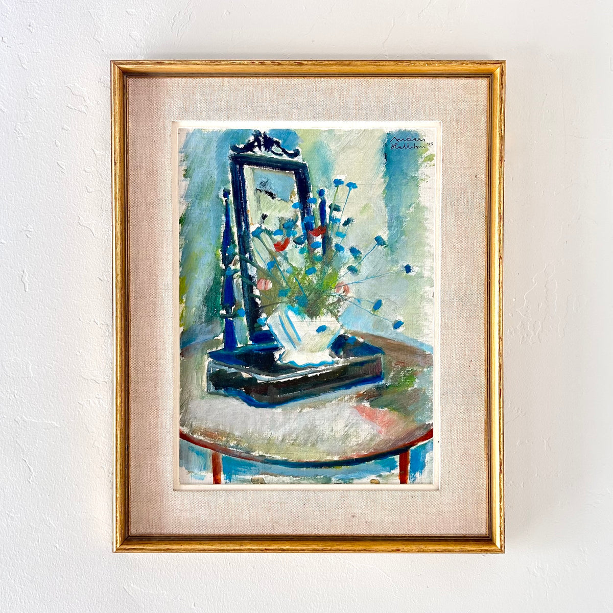 Vanity flowers 14.5" x 18"