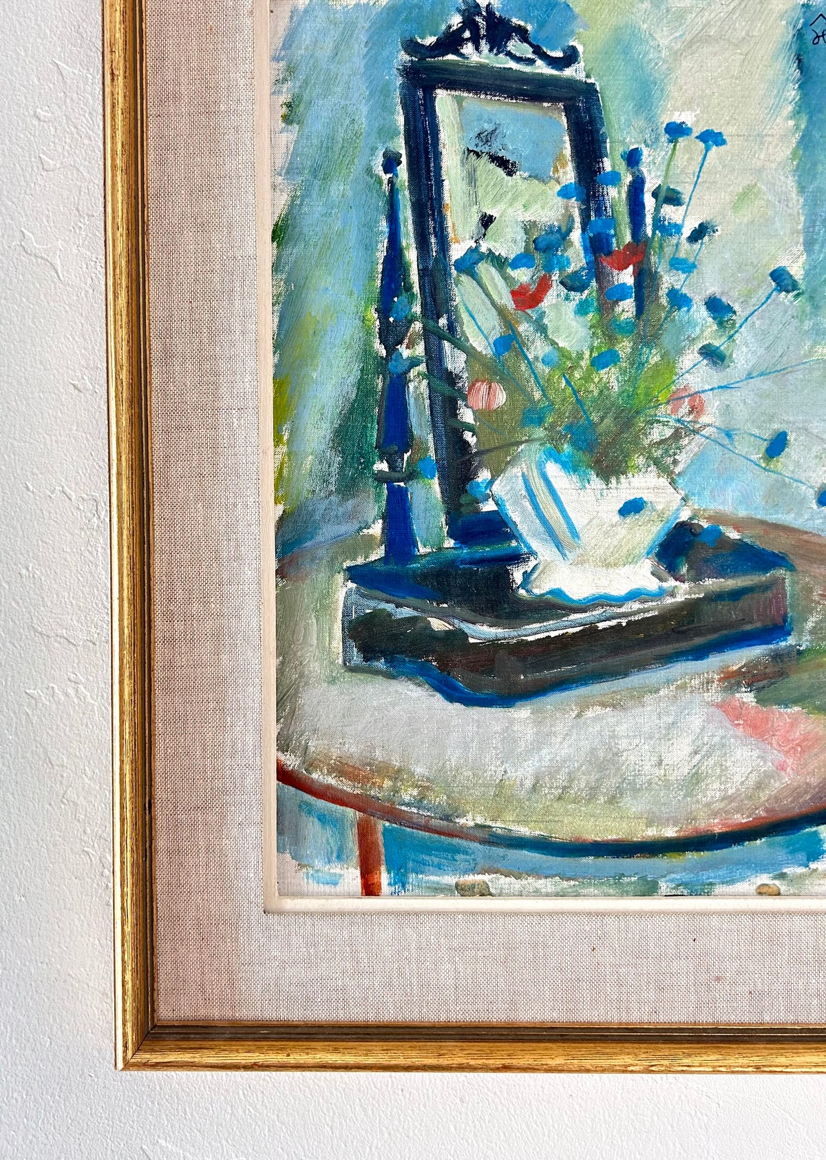 Vanity flowers 14.5" x 18"