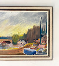 Landscape at dusk 21" x 16"