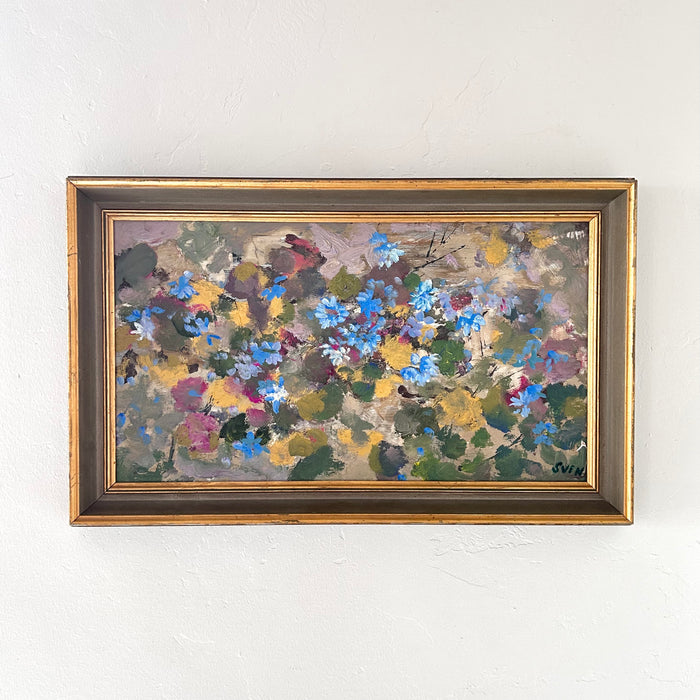 Blue flower bed 21.5” x 13.5”