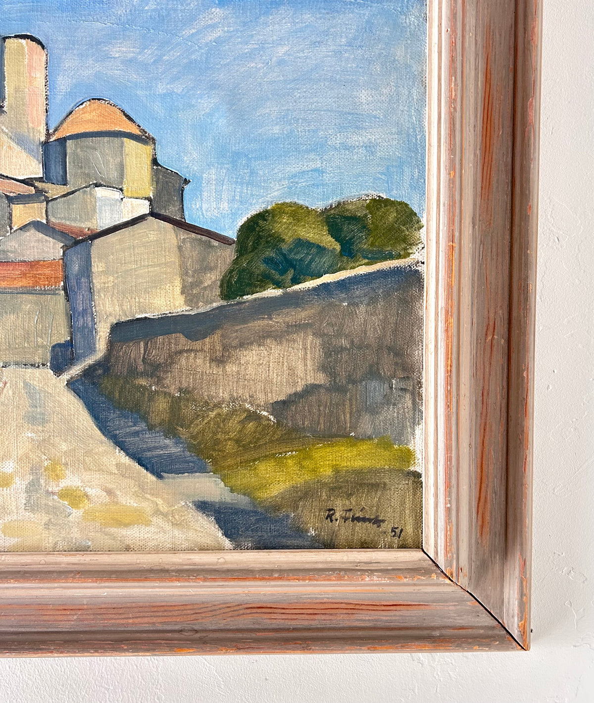 Desert house on a hill 23" x 19.5"