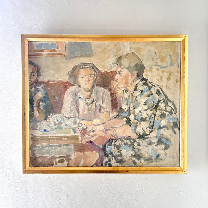 Floral prints and afternoon tea 27.5” x 23”