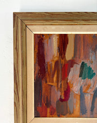 Burgundy composition 15.5” x 16.5”