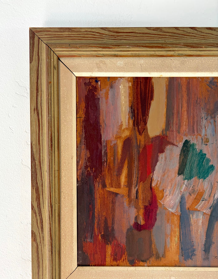 Burgundy composition 15.5” x 16.5”