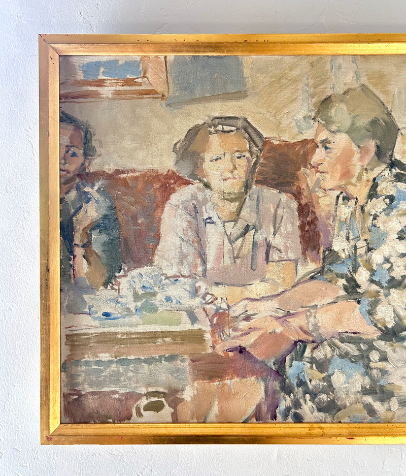 Floral prints and afternoon tea 27.5” x 23”