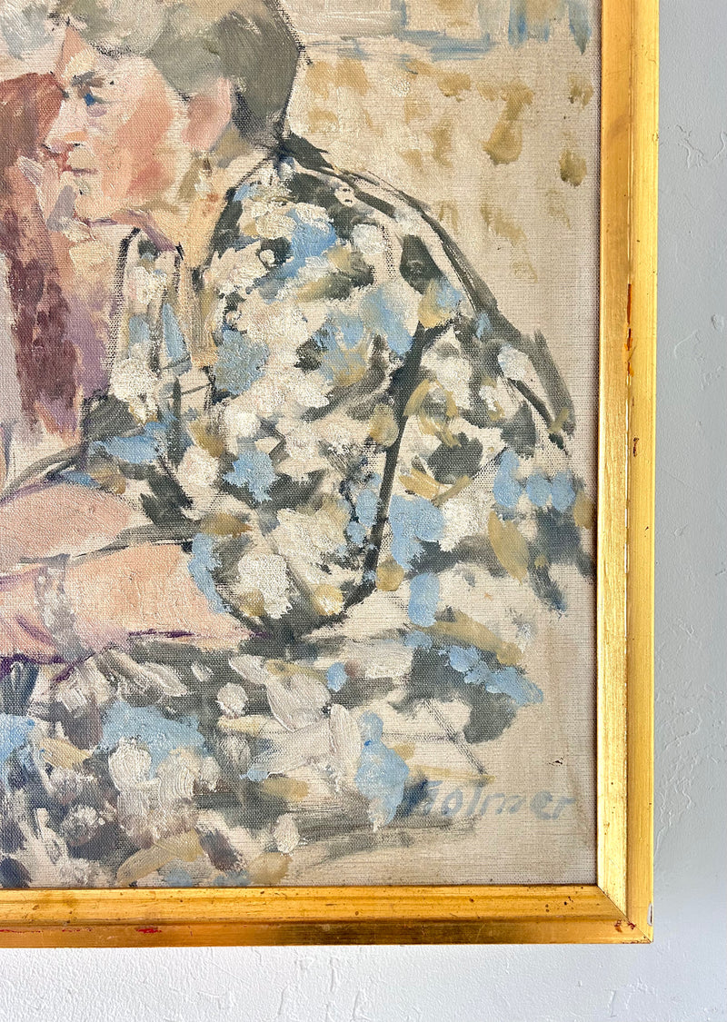 Floral prints and afternoon tea 27.5” x 23”