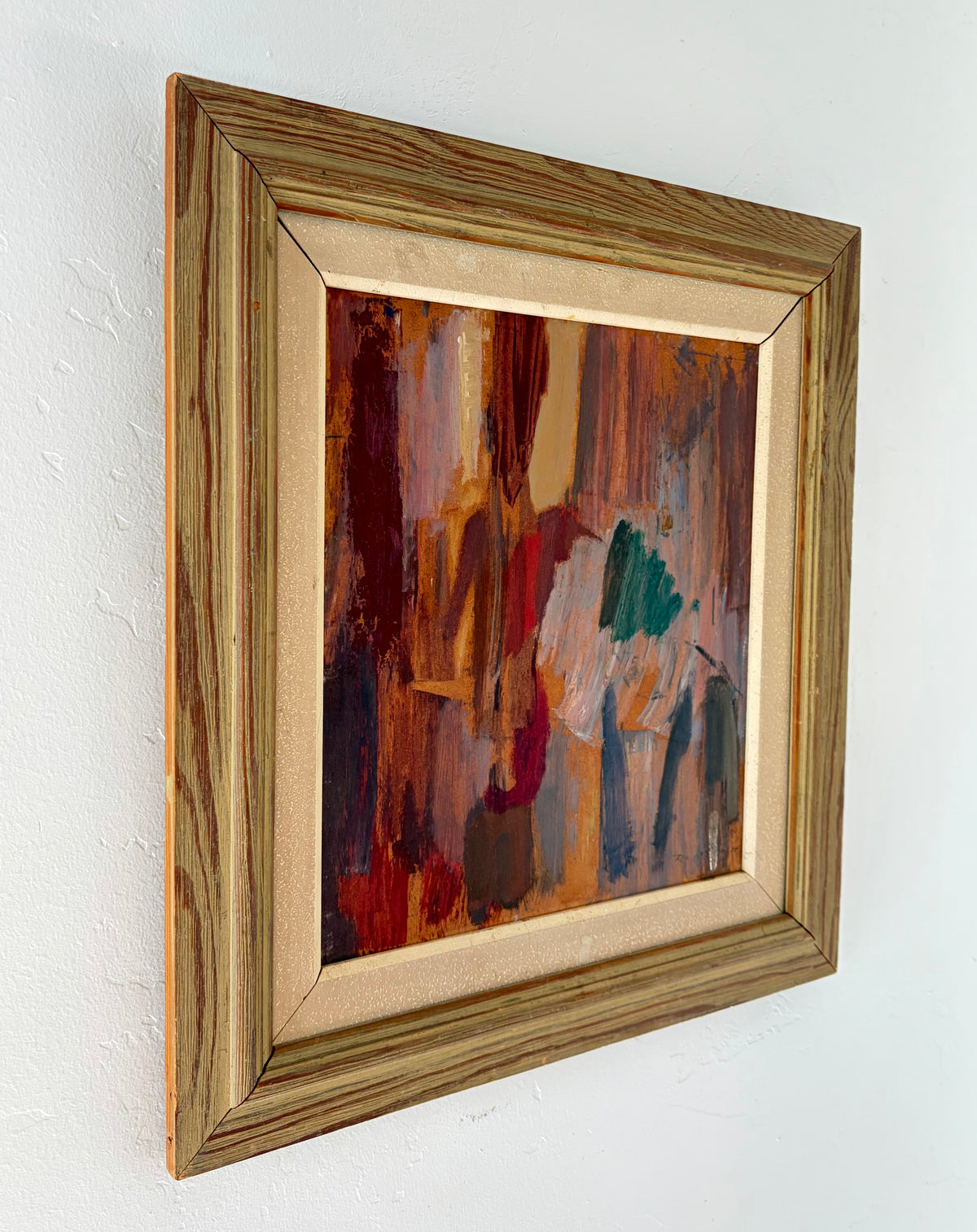 Burgundy composition 15.5” x 16.5”