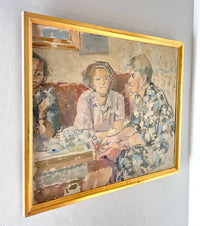 Floral prints and afternoon tea 27.5” x 23”