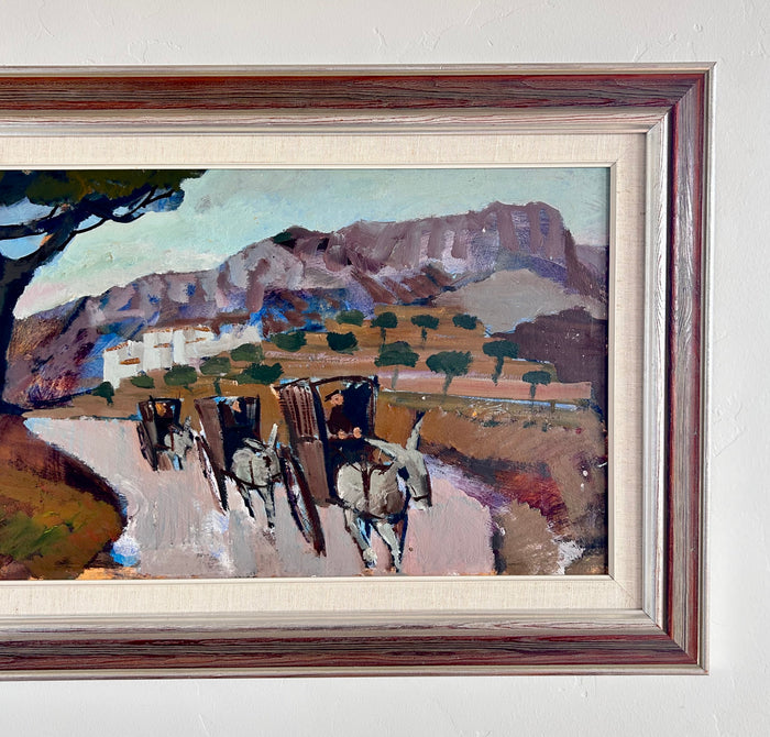 Donkeys and wagons 33” x 18.5”