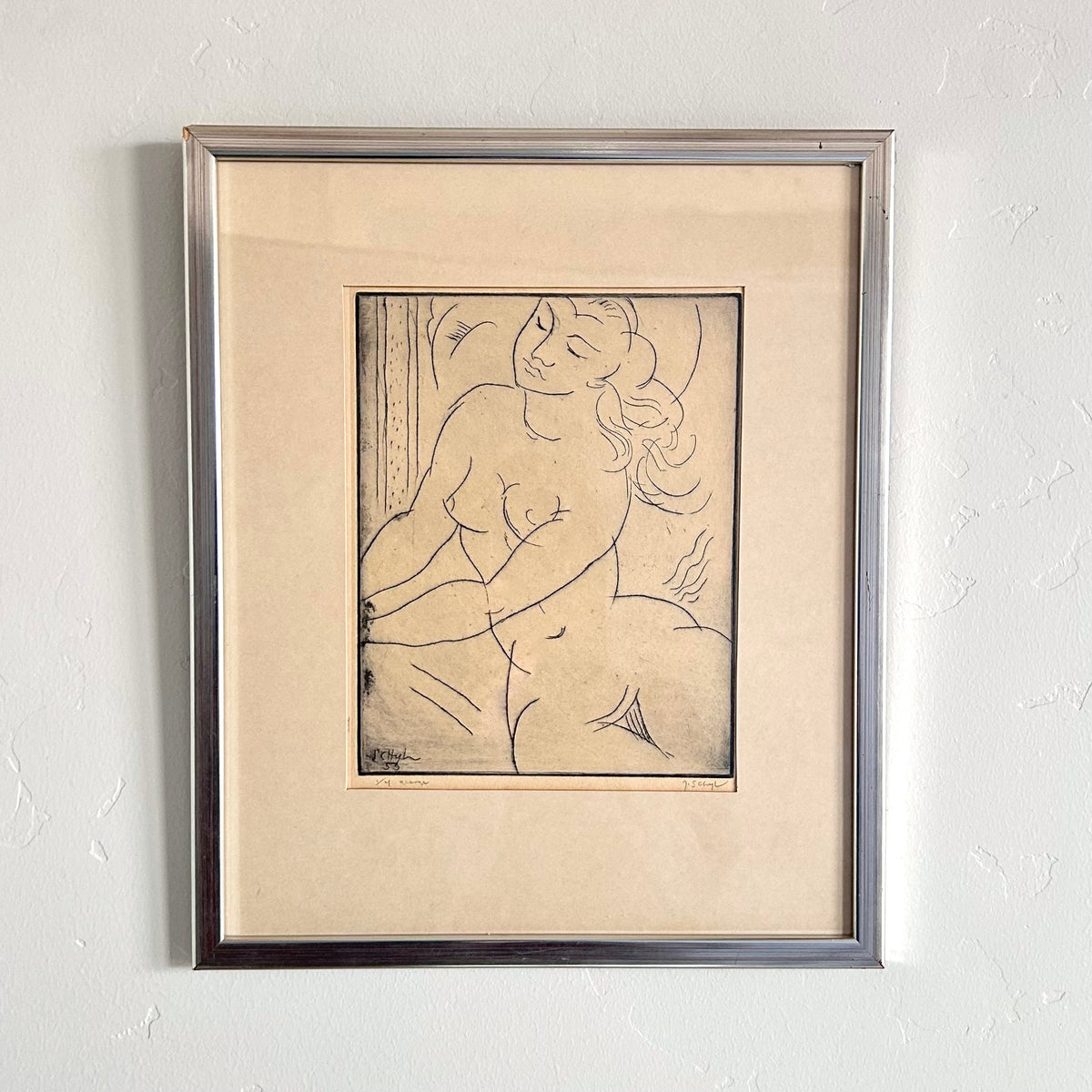 Nude etching 13” x 15.5”