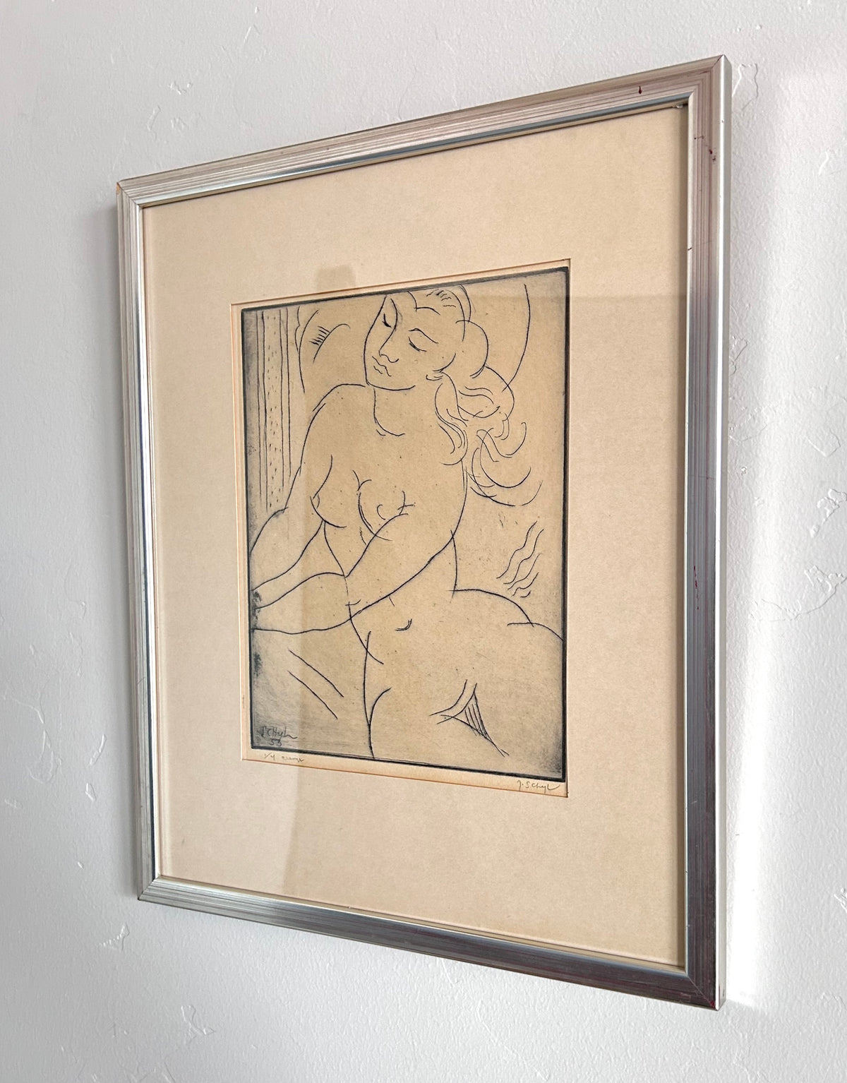 Nude etching 13” x 15.5”