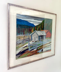 Expressionist MCM barn 24” x 20.5”