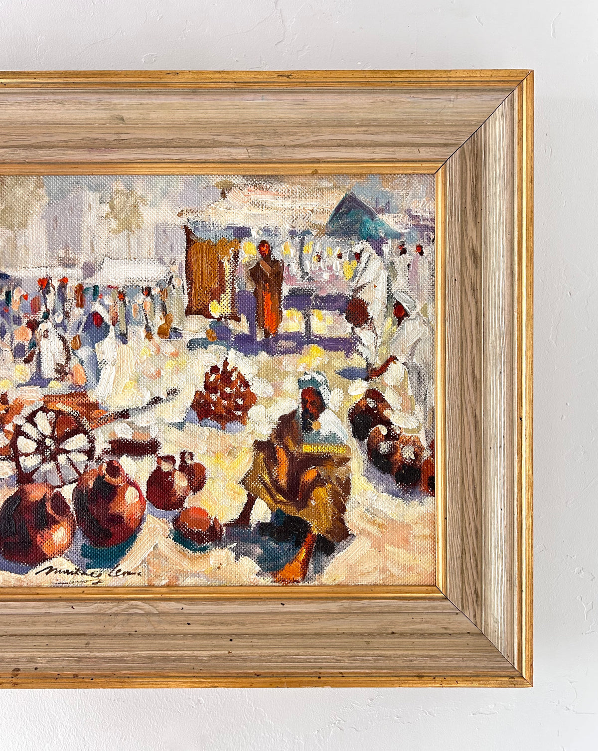 Pottery market 21" x 18"