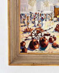 Pottery market 21" x 18"