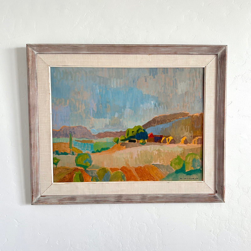 Colorful rolling hills 27.5” x 22.5”