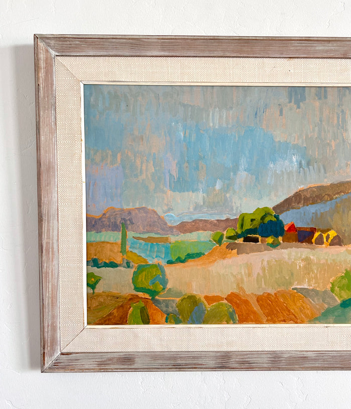 Colorful rolling hills 27.5” x 22.5”