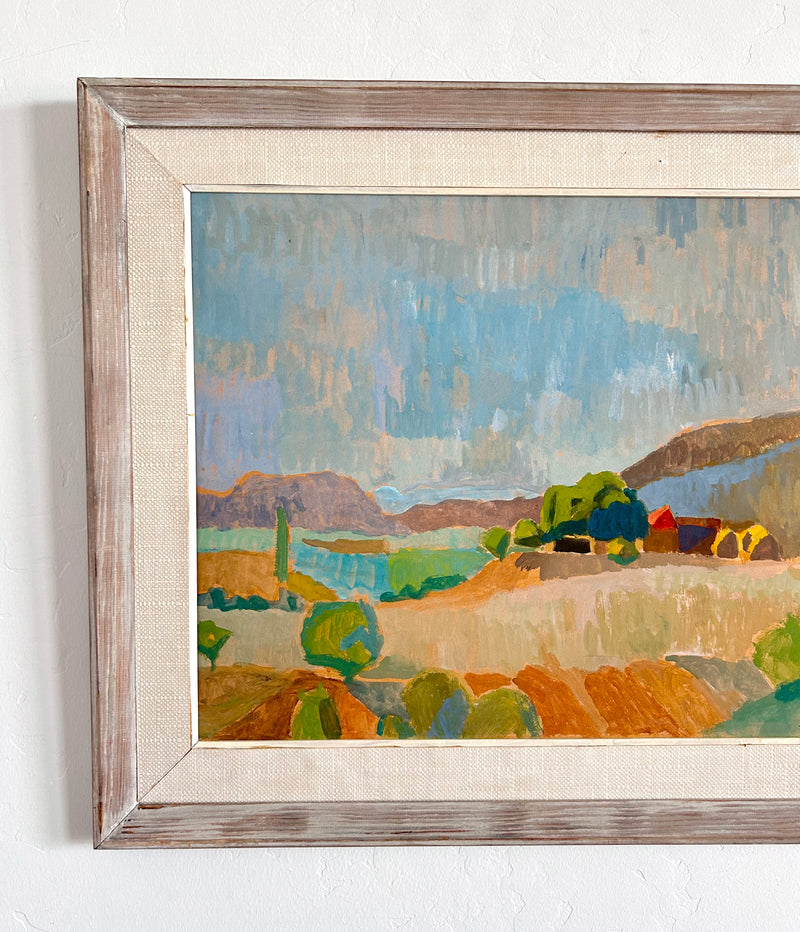 Colorful rolling hills 27.5” x 22.5”