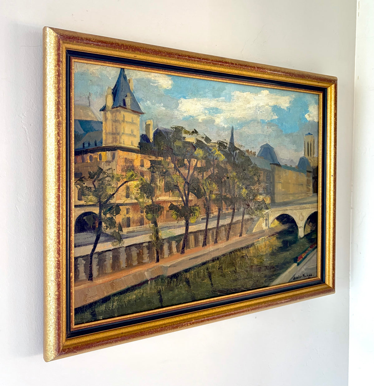 Along the Seine River 27” x 21”