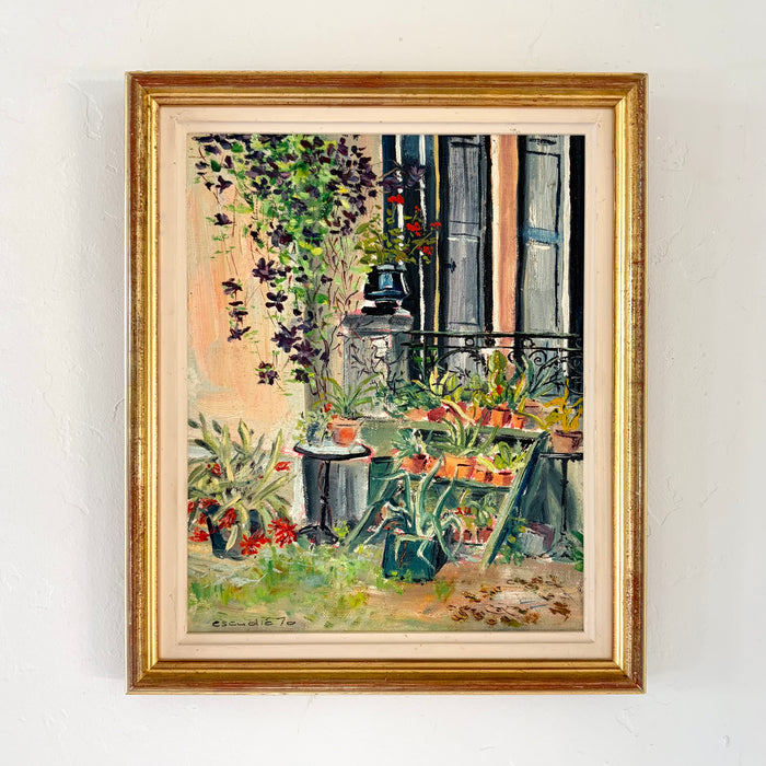 French garden patio 10” x 12”