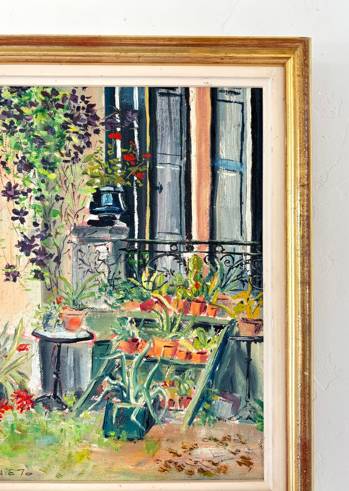 French garden patio 10” x 12”