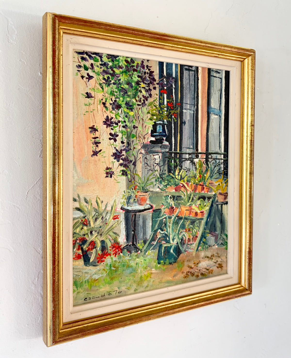 French garden patio 10” x 12”