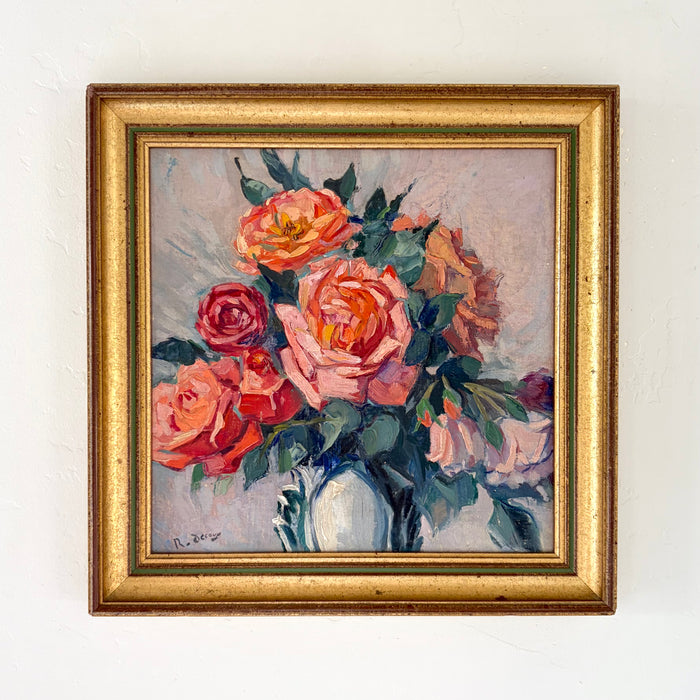 Expressive roses 14.5” x 14.5”