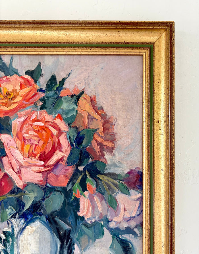 Expressive roses 14.5” x 14.5”