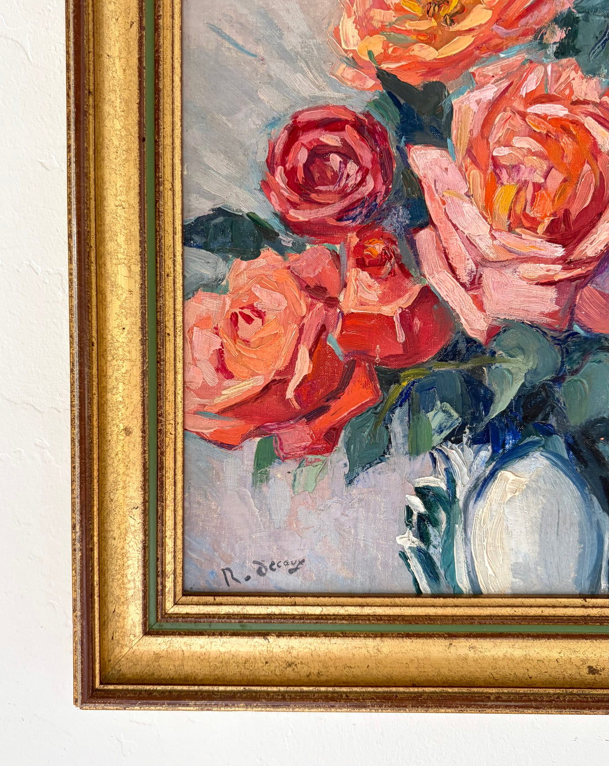Expressive roses 14.5” x 14.5”
