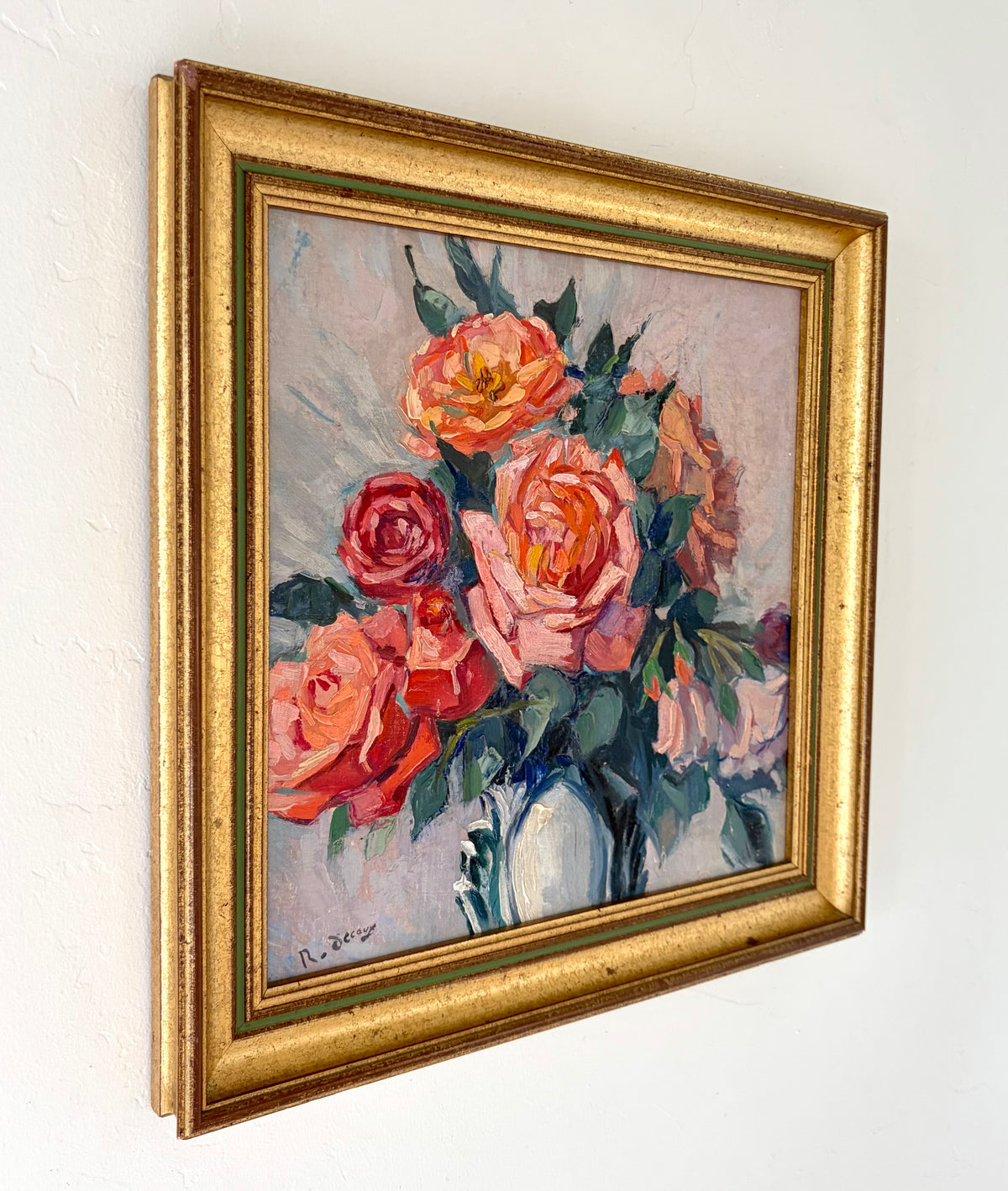 Expressive roses 14.5” x 14.5”