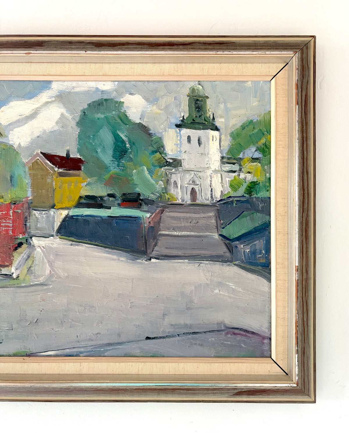 MCM European church 22.5" x 20"