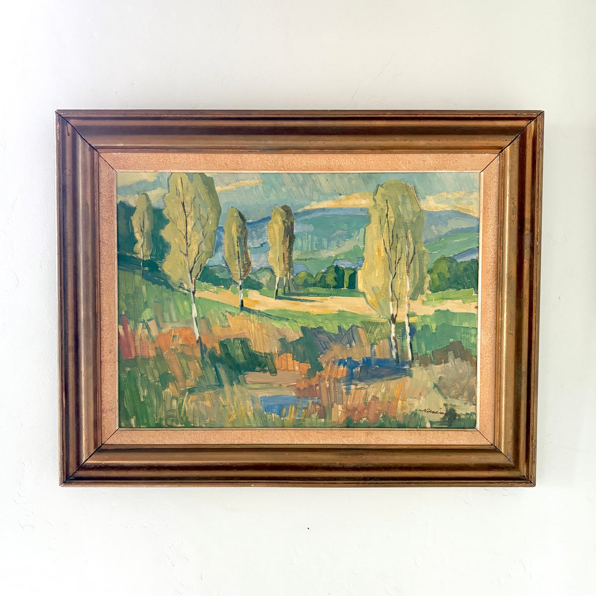 Green meadow 28" x 22"