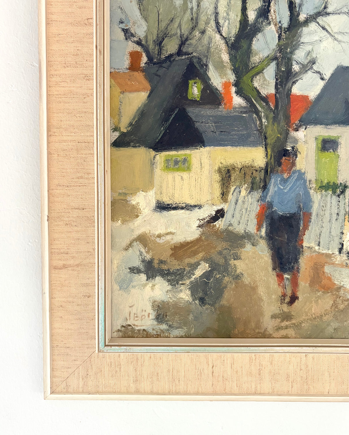 Man in the village 22" x 17.5"