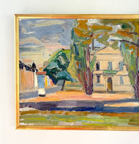 Expressionist city building 22.5" x 15"