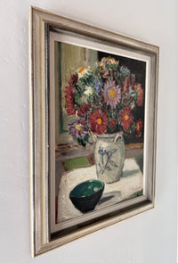 French potted flowers 20.5” x 25.5”