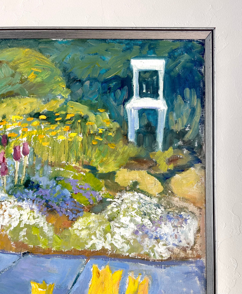 Impressionist spring garden 33.5" x 25.5"