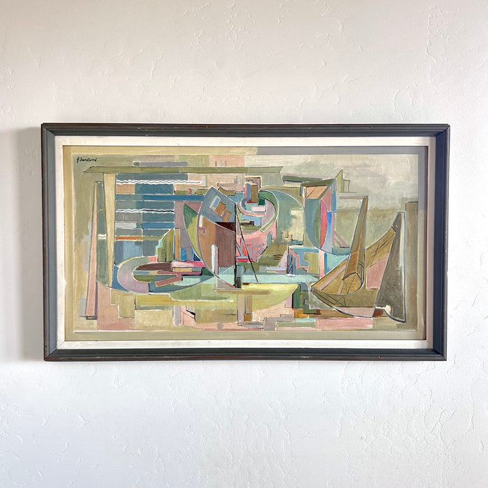 Abstract pastel composition 39” x 23.5”